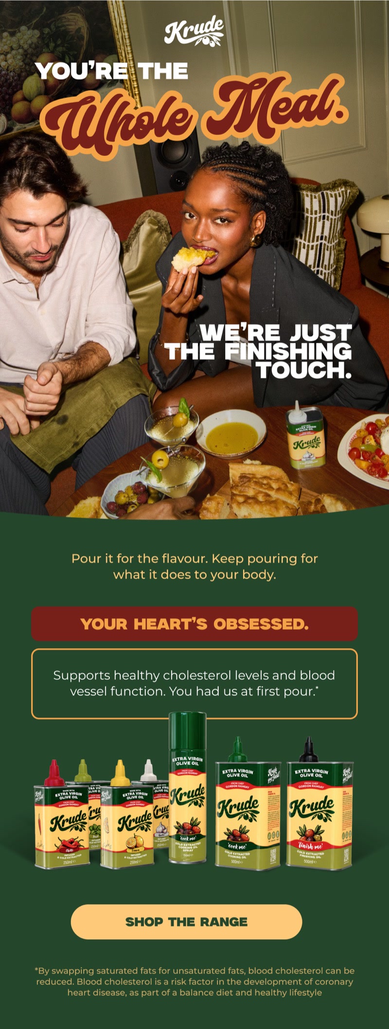 You’re the Whole Meal complete email design.